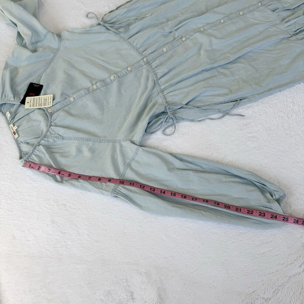 Levi's Women's Jolene Long Sleeve Maxi Dress - Honestly Happy XS *faded - Picture 5 of 13